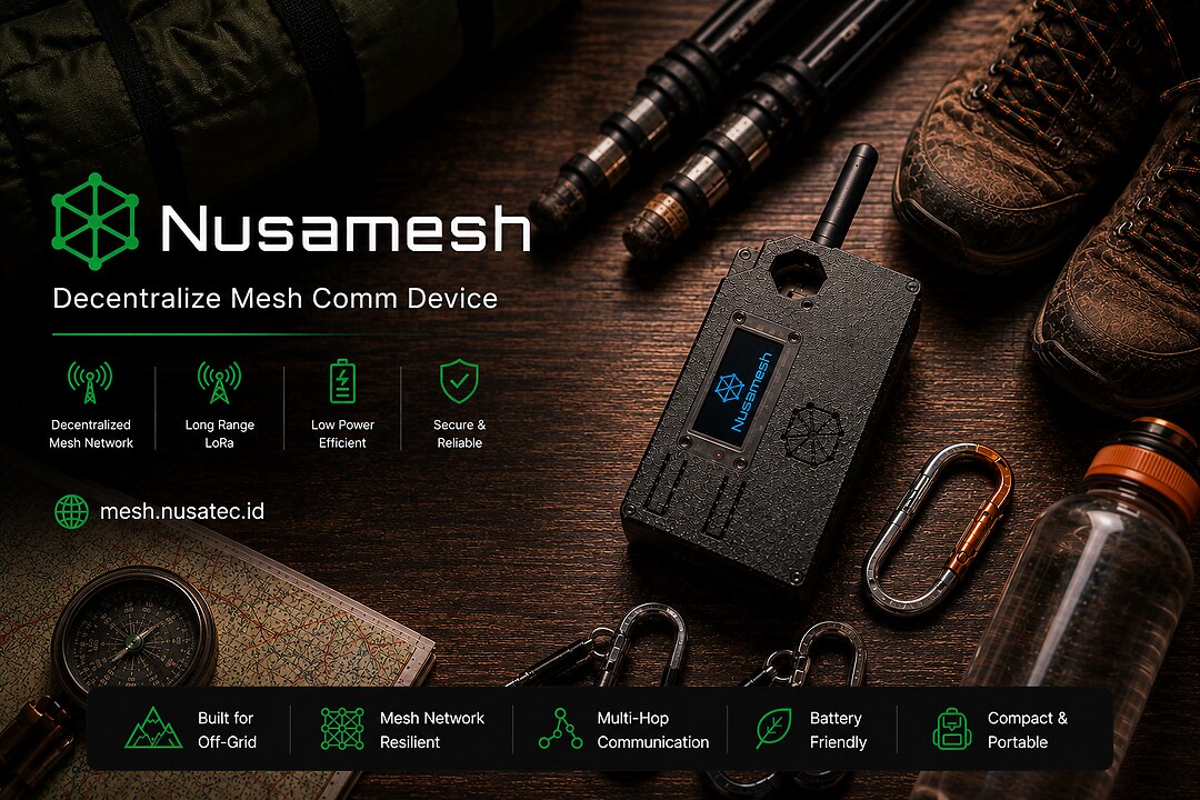 Nusamesh - Decentralized Mesh Comm Device